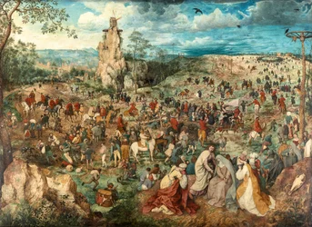 Tedesco: Kreuztragung Christi La processione al Calvario