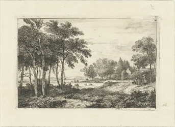 Paesaggio con cavaliere