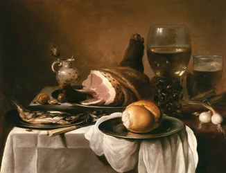Natura morta con prosciutto