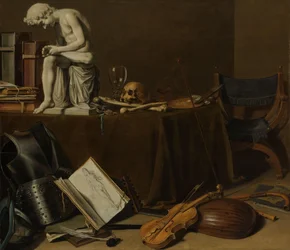 Vanitas Natura morta con lo Spinario