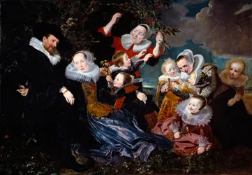 Ritratto di Paulus Van Beresteyn con sua moglie e sei figli e due domestiche