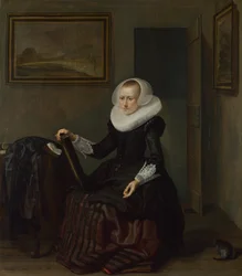 Una donna con uno specchio, 1625