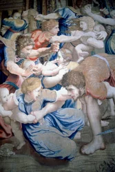 Dettaglio di un arazzo raffigurante la strage degli Innocenti, ca. 1520-31