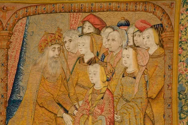 Arazzo fiammingo. Annunciazione. (dettaglio) c.1502-04