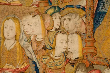 Arazzo fiammingo. Annunciazione. (dettaglio) c.1502-04