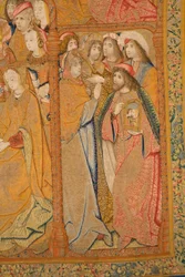 Arazzo fiammingo. Annunciazione. (dettaglio) c.1502-04