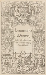 Il trionfo di Anversa fatto nella susception del Principe Filippo, Principe di Spagna, 1550