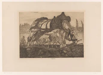 Cavallo da tiro sulle rive della Senna