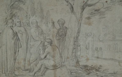 Cristo guarisce il cieco (recto); Venere e Cupido (verso)