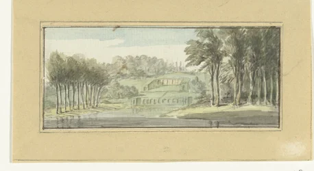 Paesaggio con acqua in primo piano