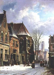 Scena di strada olandese