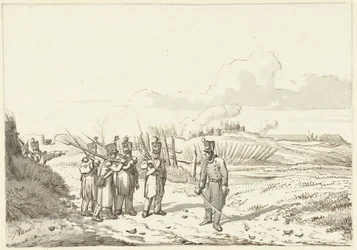 Una pattuglia in movimento, 1813-1814