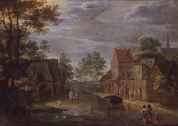 Una strada di villaggio