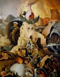Giudizio Universale, ca 1554, dipinto di Pieter Huys, olio su tavola
