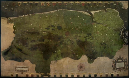 Mappa della Castellania di Bruges