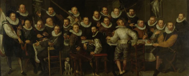 La compagnia del capitano Gillis Jansz Valckenier e del tenente Pieter Jacobsz Bas, Amsterdam, 1599