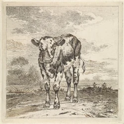 Paesaggio con vitello