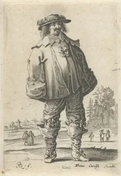 Uomo in abiti alla moda