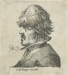 Busto ritratto di un uomo con berretto da pescatore