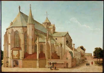 Santa Mariakerk, Utrecht, Paesi Bassi (olio su tavola)