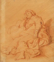 Studio della figura di Rachele, c.1621