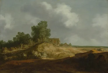 Paesaggio con un cottage