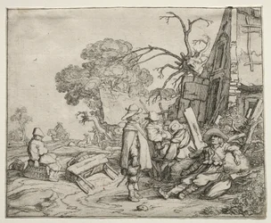 Paesaggio con soldati, 1626