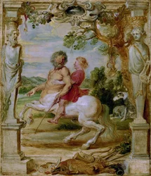 Achille educato dal centauro Chirone, 1630-1635