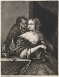 Giovane donna e una mezzana