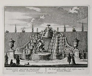 La cascata in un giardino orientale, da 