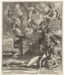 Pagina del titolo per: Europische Mercurius Veertiende Stuk Eerste Deel, 1703