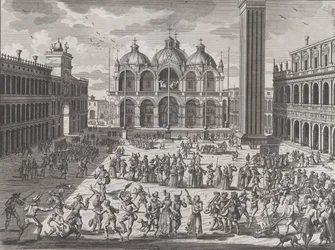 Il carnevale di Venezia, da: Thesaurus Antiquitatum et Historiarum Italiae, vol. IX, 1722