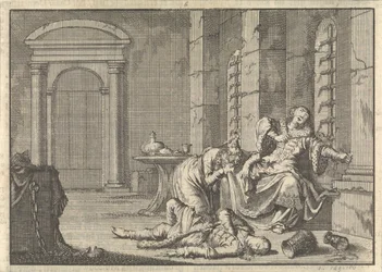 La morte dello zar Fëdor II Borisovič Godunov, 1605, 1698