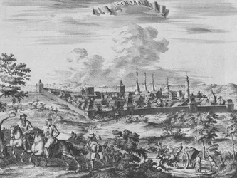 Veduta di Samara, 1710
