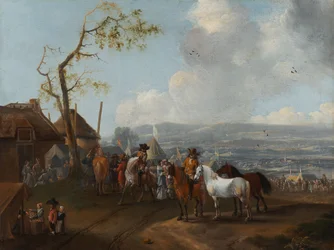 Scena di campo (olio su tela)