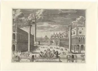 Veduta della Piazzetta a Venezia, 1585