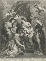 Il Bambino Gesù incorona Santa Caterina