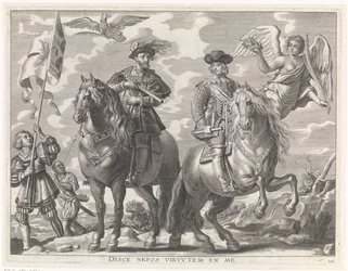 Carlo V e Ferdinando a cavallo
