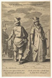 Viri et Mulieris apud Florentinos Habitus, da Fashions of Different Nations, n.d.