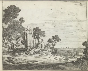 Paesaggio con cavalieri (Paesaggi con figure)
