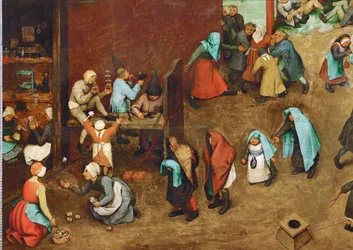 Giochi per bambini (pittura su legno di quercia)