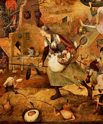 Dulle Griet, particolare (olio su legno di quercia)