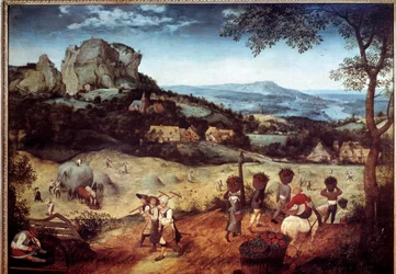 Raccolta del fieno, XVI secolo, Praga, Galleria Nazionale