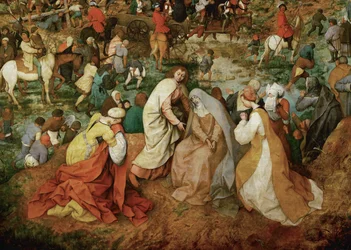 Gesù porta la croce (dipinto su legno di quercia)
