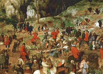 Gesù porta la croce (dipinto su legno di quercia)