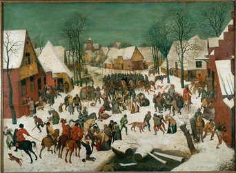 Massacro degli innocenti (dipinto su legno di quercia)