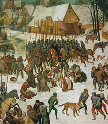 Massacro degli innocenti (dipinto su legno di quercia)