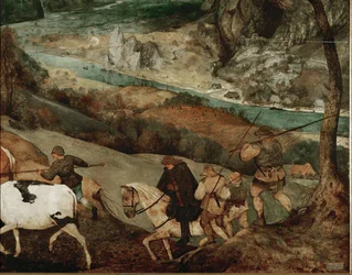 Il ritorno della mandria (olio su tavola)