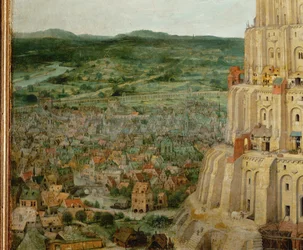 La Torre di Babele (dipinto su legno di quercia)