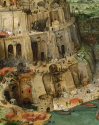 La Torre di Babele (dipinto su legno di quercia)